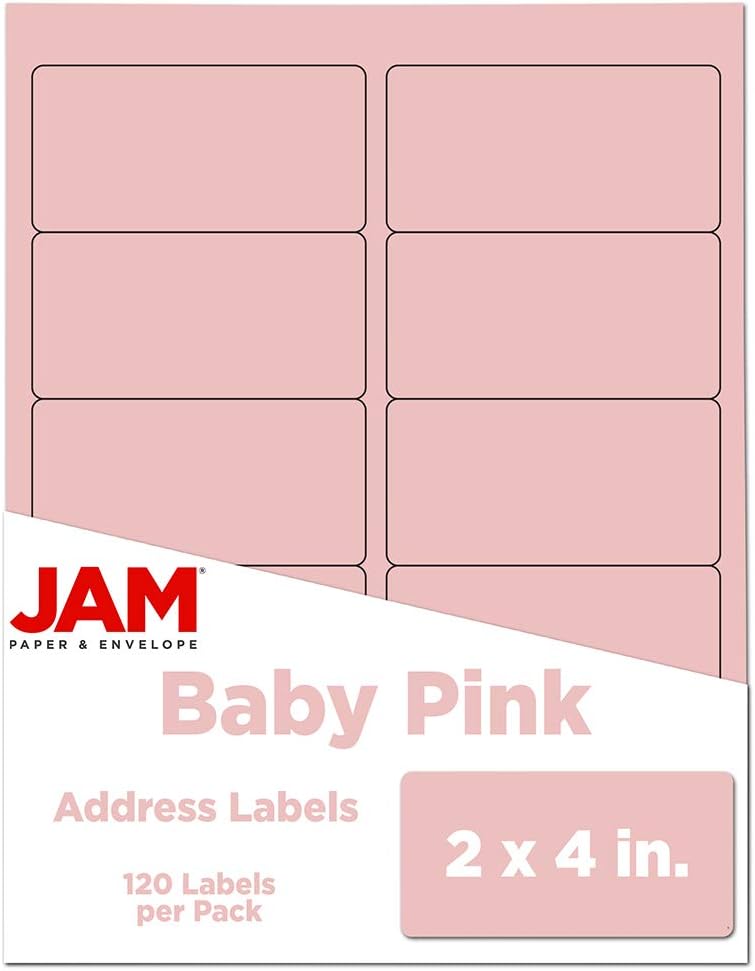 JAM PAPER Mailing Address Labels - Self-Adhesive Rectangular