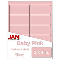 JAM PAPER Mailing Address Labels - Self-Adhesive Rectangular