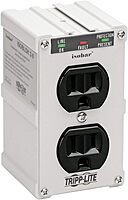 Tripp Lite Isobar ISOBLOK2-0 Heavy Duty Outlet Extender, Wall Power Strip Surge Protector, 2 Outlets, Direct Plug-in, White, Metal Power Strip
