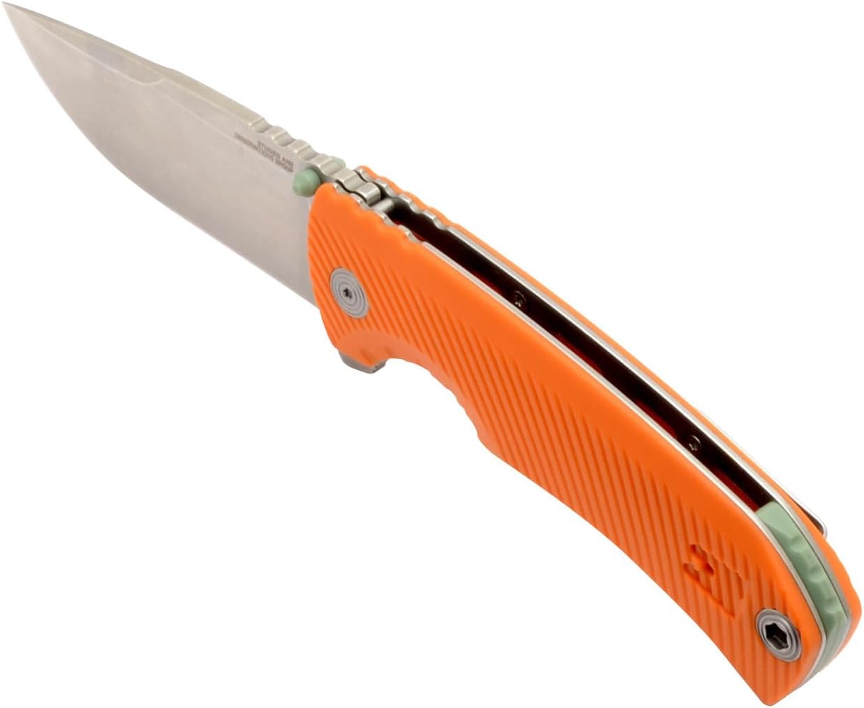 SOG Tellus FLK Full-Sized Frame Lock Folding Knife, GRN Handle, CRYO 440C Stainless Steel Blade, Reversible Pocket Clip