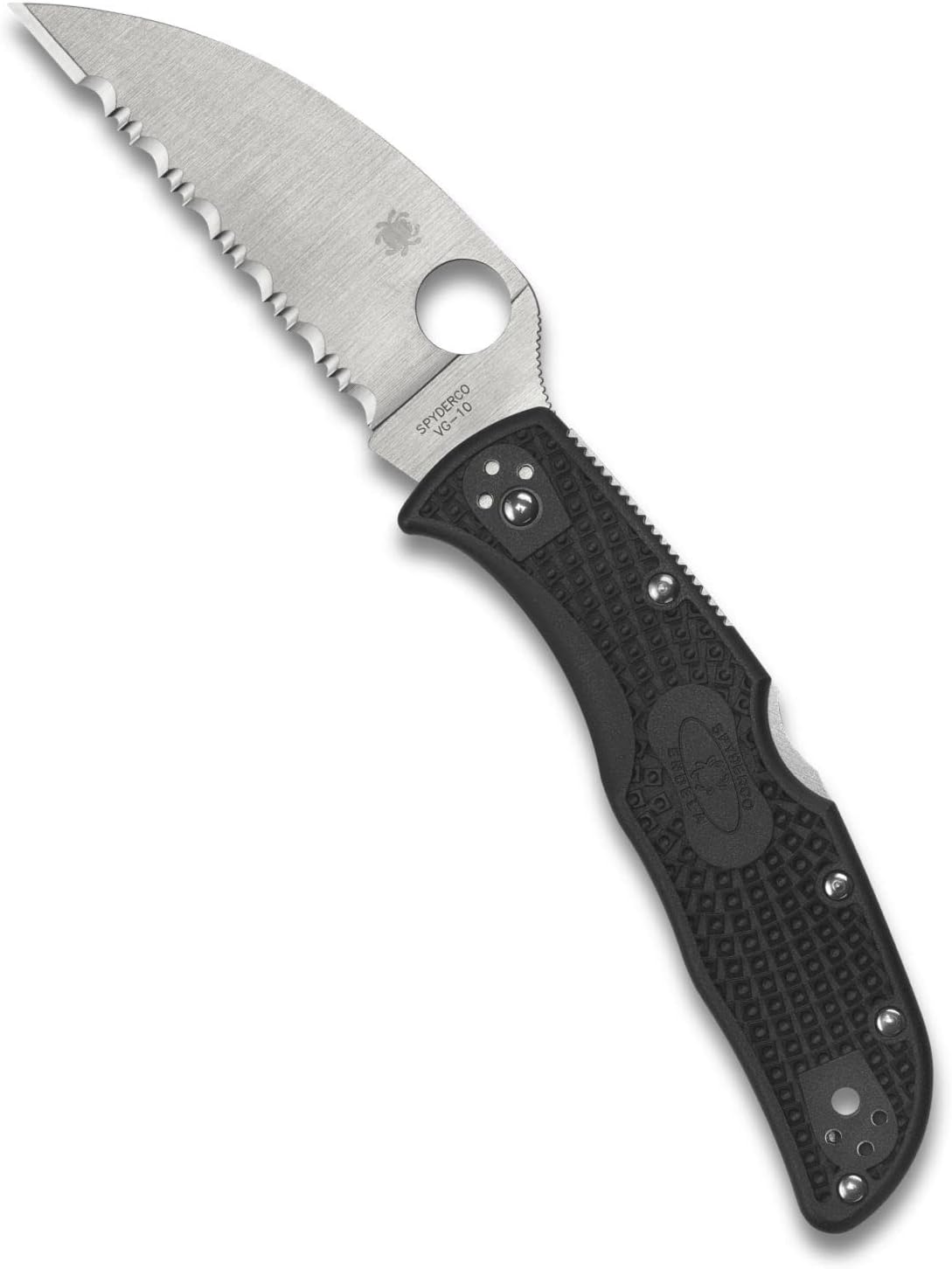 Spyderco Endela Wharncliffe Lightweight Knife with VG-10 Stainless Steel Blade and FRN Handle - SpyderEdge - C243FSWCBK