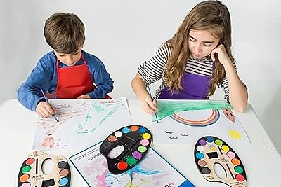 Kids Water Color Mixing Palette
