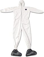 E.I. DUPONT DE NEMOURS - Tyvek Elastic-Cuff Hooded Coveralls W/boots, White, 4x-Large, 25/carton (DUPTY122S4XL) (TY122S4XL)