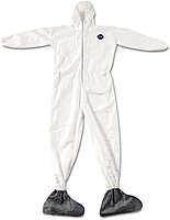 E.I. DUPONT DE NEMOURS - Tyvek Elastic-Cuff Hooded Coveralls W/boots, White, 4x-Large, 25/carton (DUPTY122S4XL) (TY122S4XL)