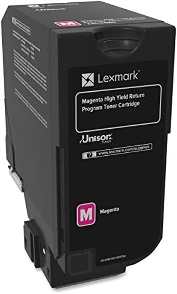 Lexmark 74C1H High-Yield Return Program Toner Cartridge for CS720/CS725 Series