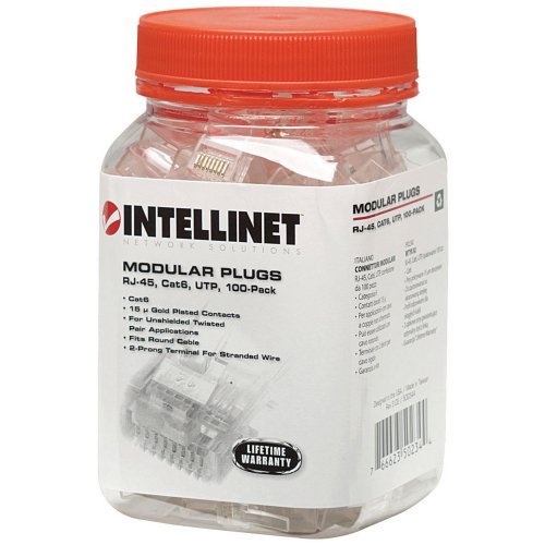 INTELLINET Cat6 RJ45 Connectors & Keystone Jacks