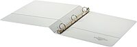 Office Depot® Brand Durable Round-Ring View Binders, 1" Rings, White, Pack of 6 Binders