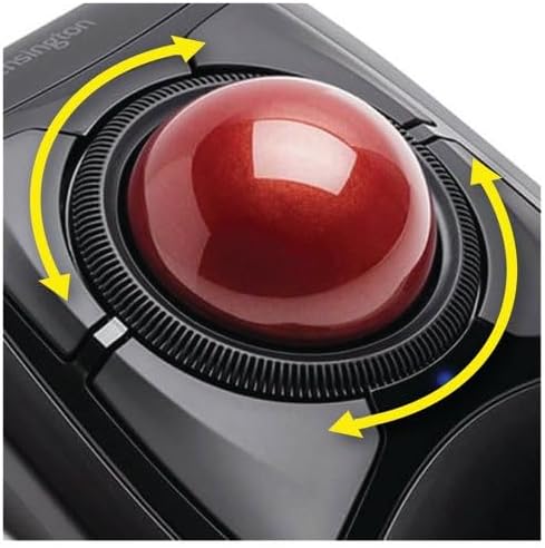 Kensington Expert Wireless Trackball Mouse (K72359WW) Black, 3.5" x 6.1" x 8" Wireless Mouse