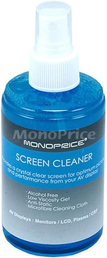 Monoprice 105176 Universal Screen Cleaner (Large Bottle, Blister Pack) for LCD and Plasma TV, all iPad, iPhone, Galaxy Tab