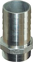 GROCO 2" NPT x 2" ID Stainless Steel Pipe to Hose Straight Fitting