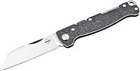 BÖKER PLUS® Atlas Backlock Sheepfoot Pocket Knife - Two-handed full metal folding knife with D2 Sheepfoot blade - EDC pocket knife with stainless steel metal handle scales