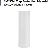 3M Dirt Trap Protection Material 36852, White Color, Nonwoven, Overspray Protection, Traps Dust And Debris, Clean