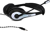 Avid AE-36 Headset in White with Adjustable Boom Microphone for School, Classroom, Education, Testing and Assessment White Single