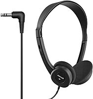 Maxell - 190319 Stereo Headphones - 3.5mm Cord with 6-Foot Length - Soft Padded Ear Cushions
