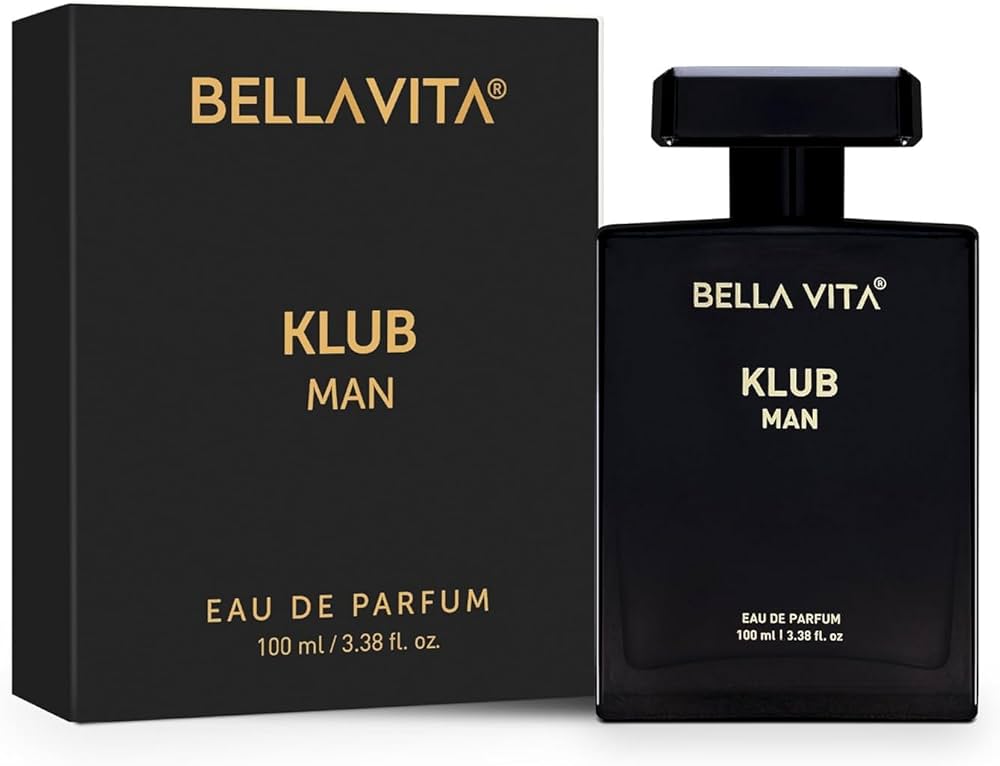 Bella Vita Luxury Klub Men Eau De Parfum Liquid Perfume With Lemon, Rose And Vanilla|Musky And Spicy Long Lasting Premium Edp Fragrance Fresh Scent, 100Ml