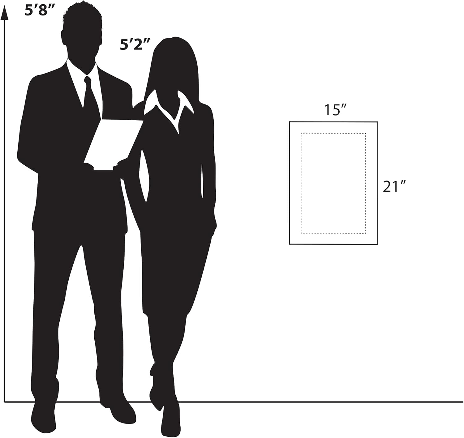 Azar Displays Standoff Acrylic Sign Holder
