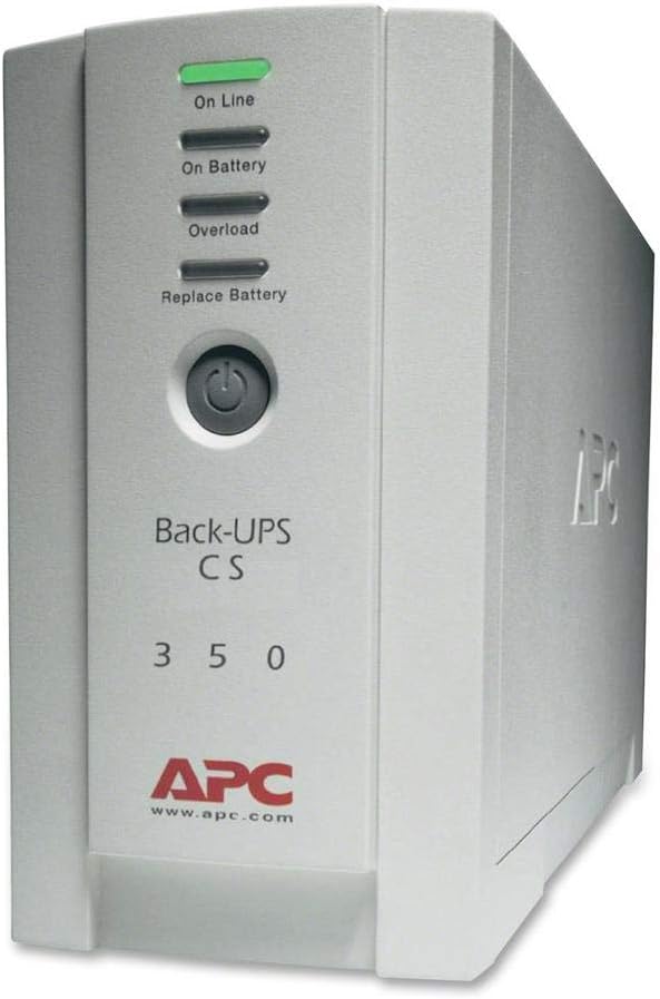 APC Battery Back Up Surge Protector, 350VA Backup Battery Power Supply, BK350 Back-UPS