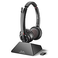 Poly Savi 8220 UC DECT USB-A Headset - Stereo - True Wireless - Bluetooth/DECT - 450 ft - 20 Hz to 20 kHz - 77T33AAABA