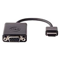 Dell HDMI to VGA Adapter - 1 x 19-pin HDMI (Type A) Digital Audio/Video Male - 1 x 15-pin HD-15 VGA Female