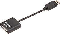 VisionTek DisplayPort to DVI-D Single Link Active Adapter, 7 Inches, Male to Female, for Lenovo, Dell, HP