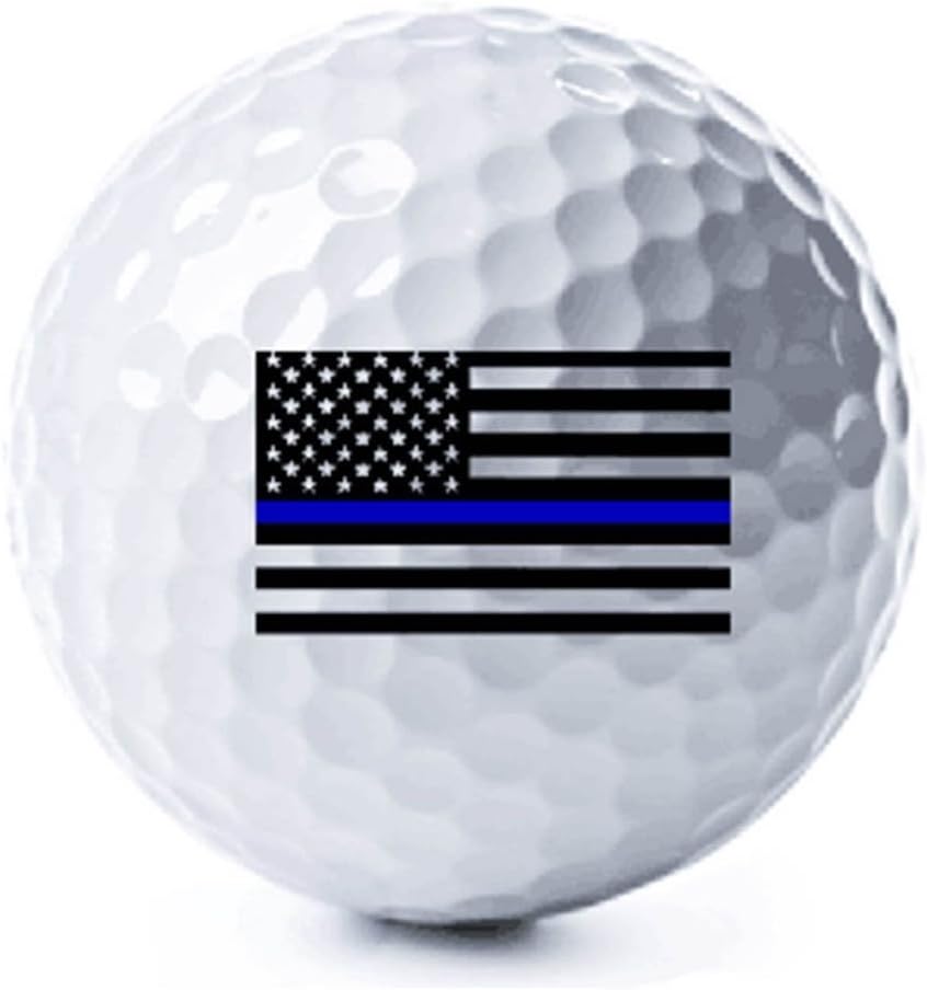 Thin Blue Line American Flag Golf Balls - 3 Pack