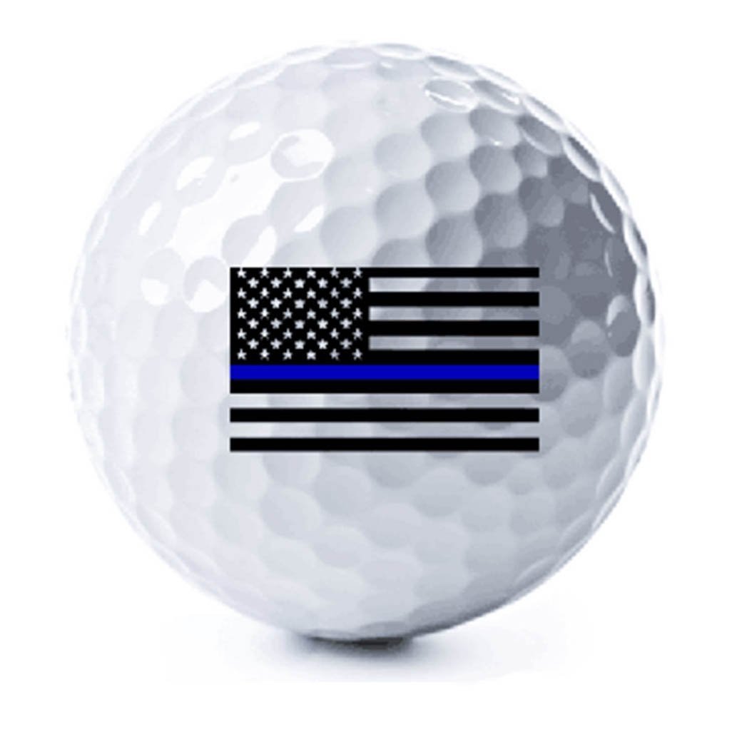 Thin Blue Line American Flag Golf Balls - 3 Pack