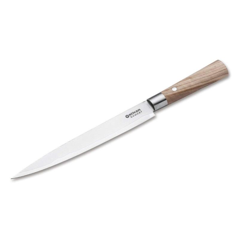 Boker Damascus Olive 9" Carving Knife