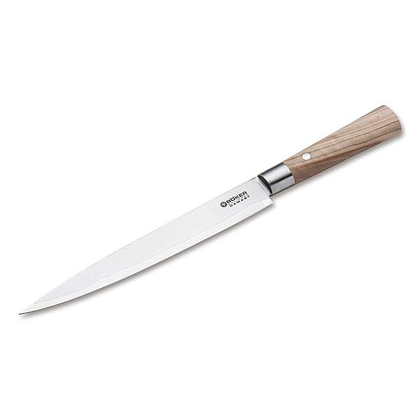 Boker Damascus Olive 9" Carving Knife