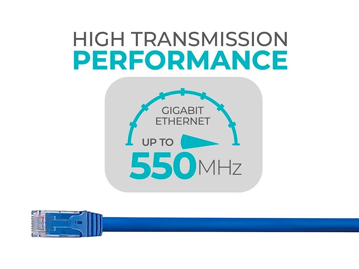 Monoprice Cat6 Flexboot Ethernet Patch Cable UTP 24AWG 550MHz Snagless RJ45