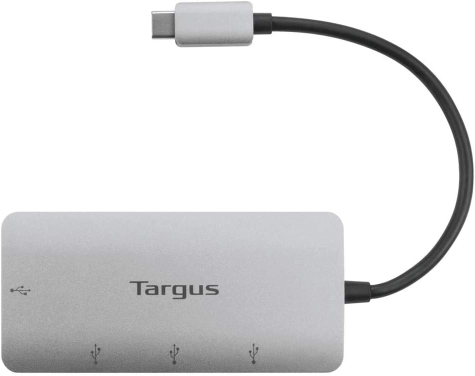 Targus USB-C to 4-Port USB-A Hub – Expand Your Connections with High-Speed Data Transfer and Universal Compatibility