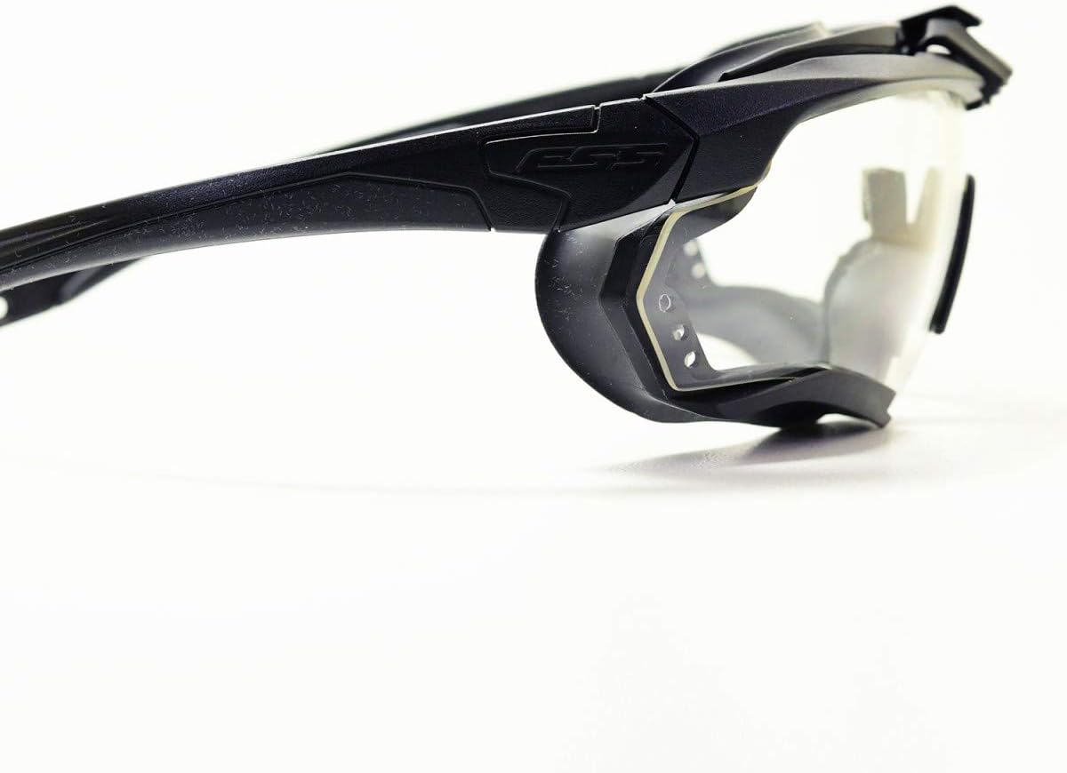 Oakley Ess Sunglasses Matte Black Frame, Clear Lenses, 40MM