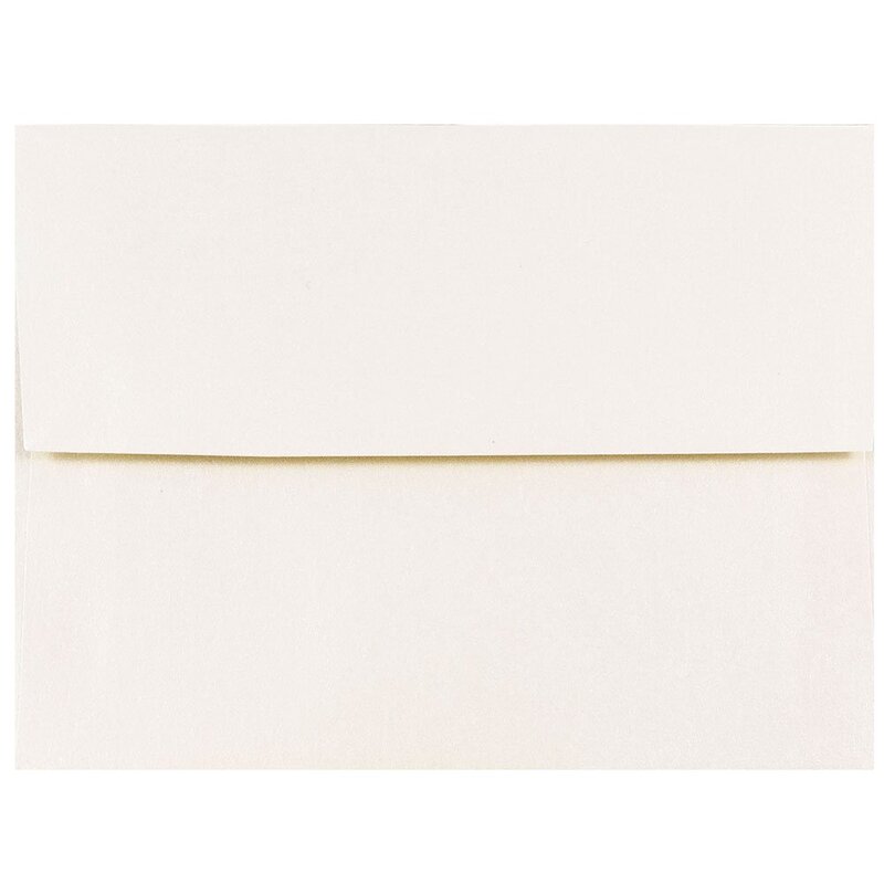 JAM PAPER Opal Stardream Metallic Invitation Envelopes