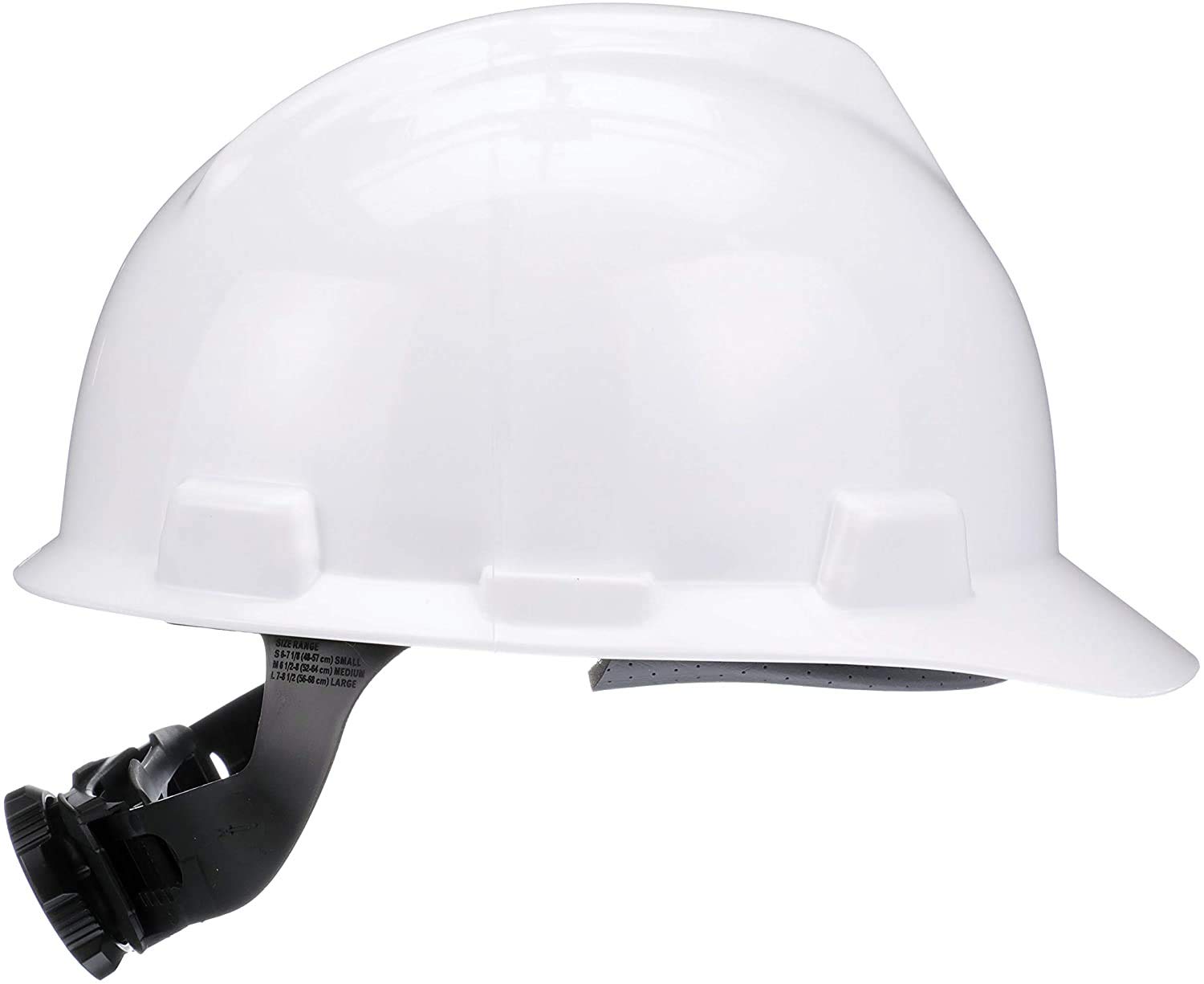 MSA 475358 V-Gard Cap Style Safety Hard Hat With Fas-Trac III Ratchet Suspension | Polyethylene Shell
