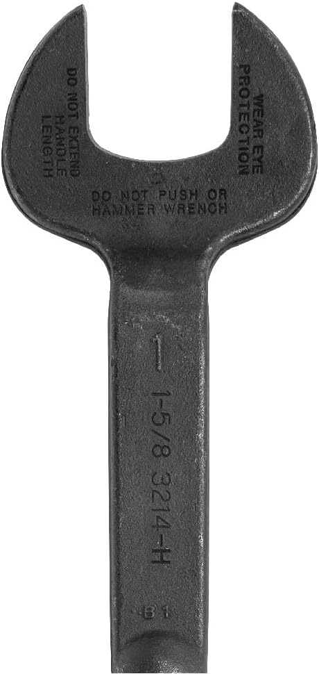 Klein Tools 3214 Spud Wrench, Made in USA, 1-5/8-Inch Nominal Opening, 1-Inch Bolt for U.S. Heavy Nut Standard