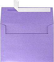 LUXPaper A2 Invitation Envelopes | Peel & Press | 4 3/8" x 5 3/4" | Amethyst Metallic | 80lb. Text | 1,000 Qty