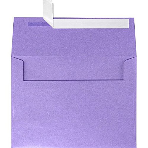LUXPaper A2 Invitation Envelopes | Peel & Press | 4 3/8" x 5 3/4" | Amethyst Metallic | 80lb. Text | 1,000 Qty