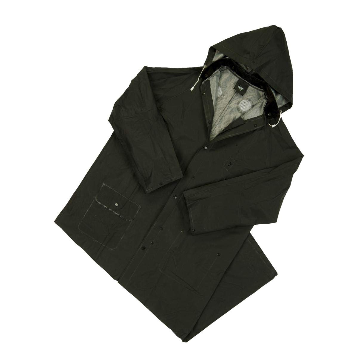 Rainwear 35ml PVC over Polyester 60" Rider Coat - Fire Retardant - 1 Each