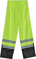 ERGODYNE GloWear 8915BK Class E Hi-Vis Rain Pants