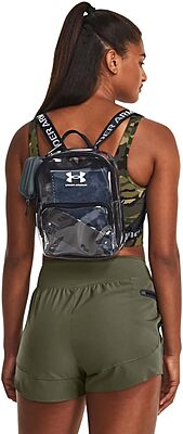 Under Armour Unisex-Adult Loudon Clear Mini Backpack One Size Fits Most (960) Clear / Black / White