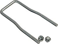 CE Smith U-Bolt Spare Tire Carrier - Zinc-Plated with Lug Nuts