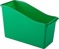 Office Depot® Brand Plastic Book Bin, 7-1/2"H x 11-1/2"W x 5-1/2"D, Assorted Colors