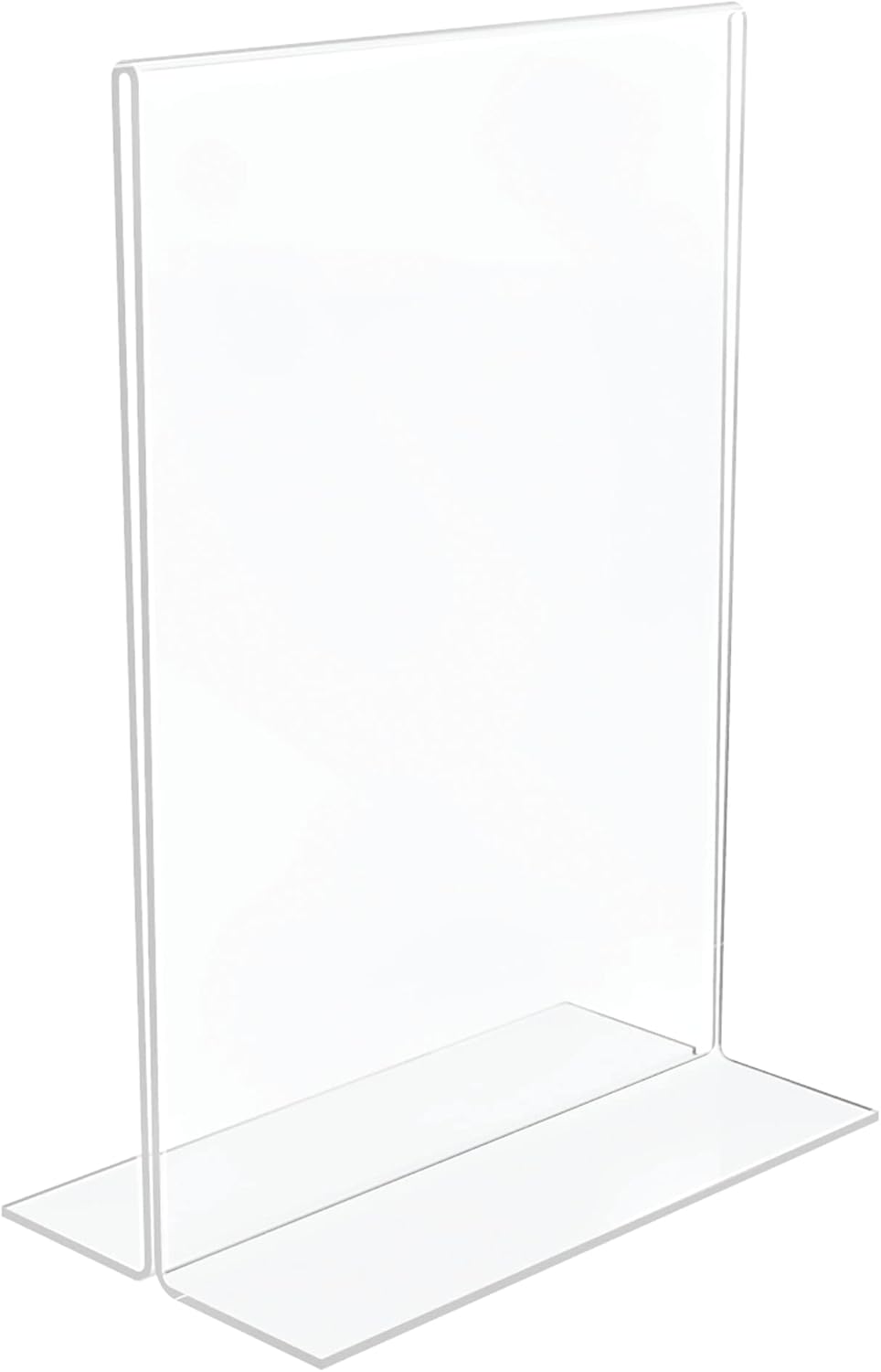 Office Depot Brand Stand-Up Sign Holder, Vertical, 7inH x 5inW, Clear, 69101