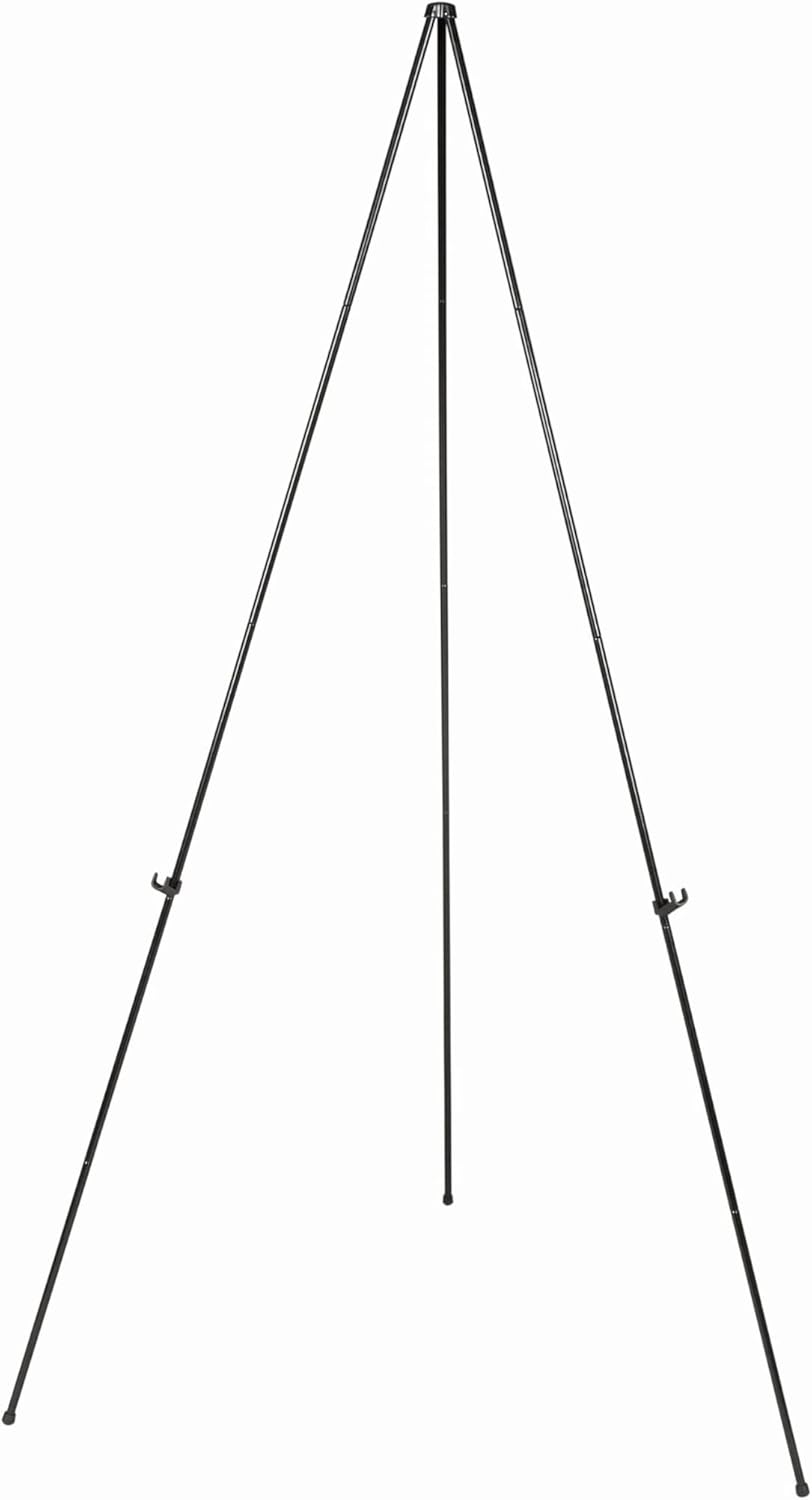 MASTERVISION Instant Display Easel, Steel, Black