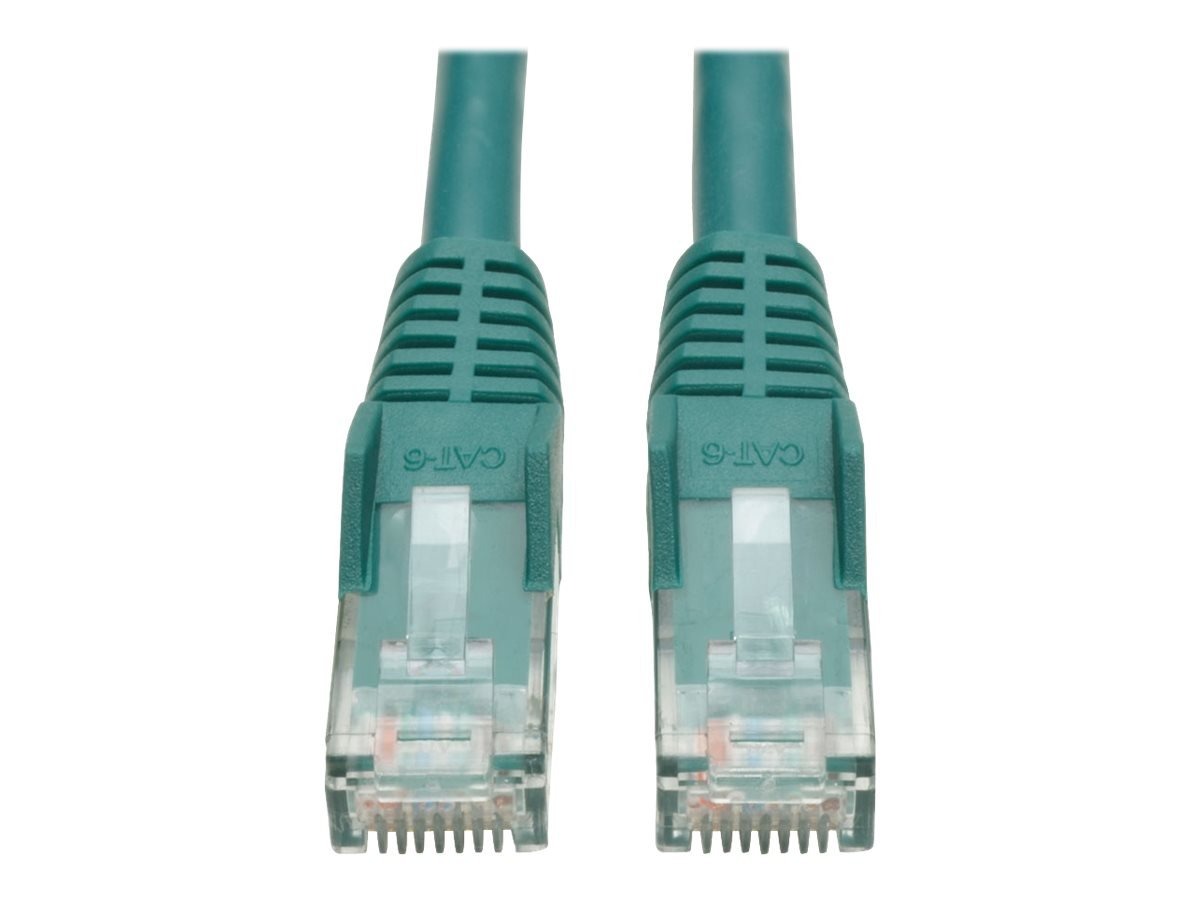 Tripp Lite Cat6 Gigabit Snagless Molded Patch Cable (RJ45 M/M) - Green, 25-ft.(N201-025-GN)