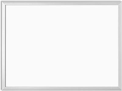 U BRANDS Melamine Non-Magnetic Dry-Erase Board, Silver Aluminum Frame