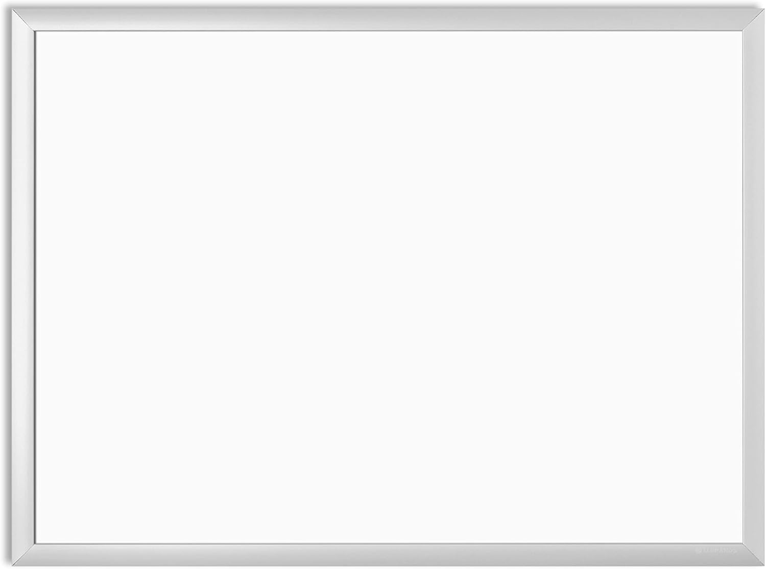 U BRANDS Melamine Non-Magnetic Dry-Erase Board, Silver Aluminum Frame