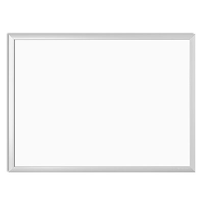 U BRANDS Melamine Non-Magnetic Dry-Erase Board, Silver Aluminum Frame