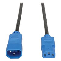 Tripp Lite Standard Computer Power Extension Cord 10A, 18AWG (IEC-320-C14 to IEC-320-C13) 4-ft.