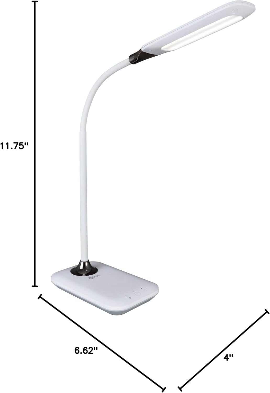 OttLite Enhance LED Sanitizing Desk Lamp with USB Charging – Eliminates up to 99.9% of Bacteria, Touch Activated