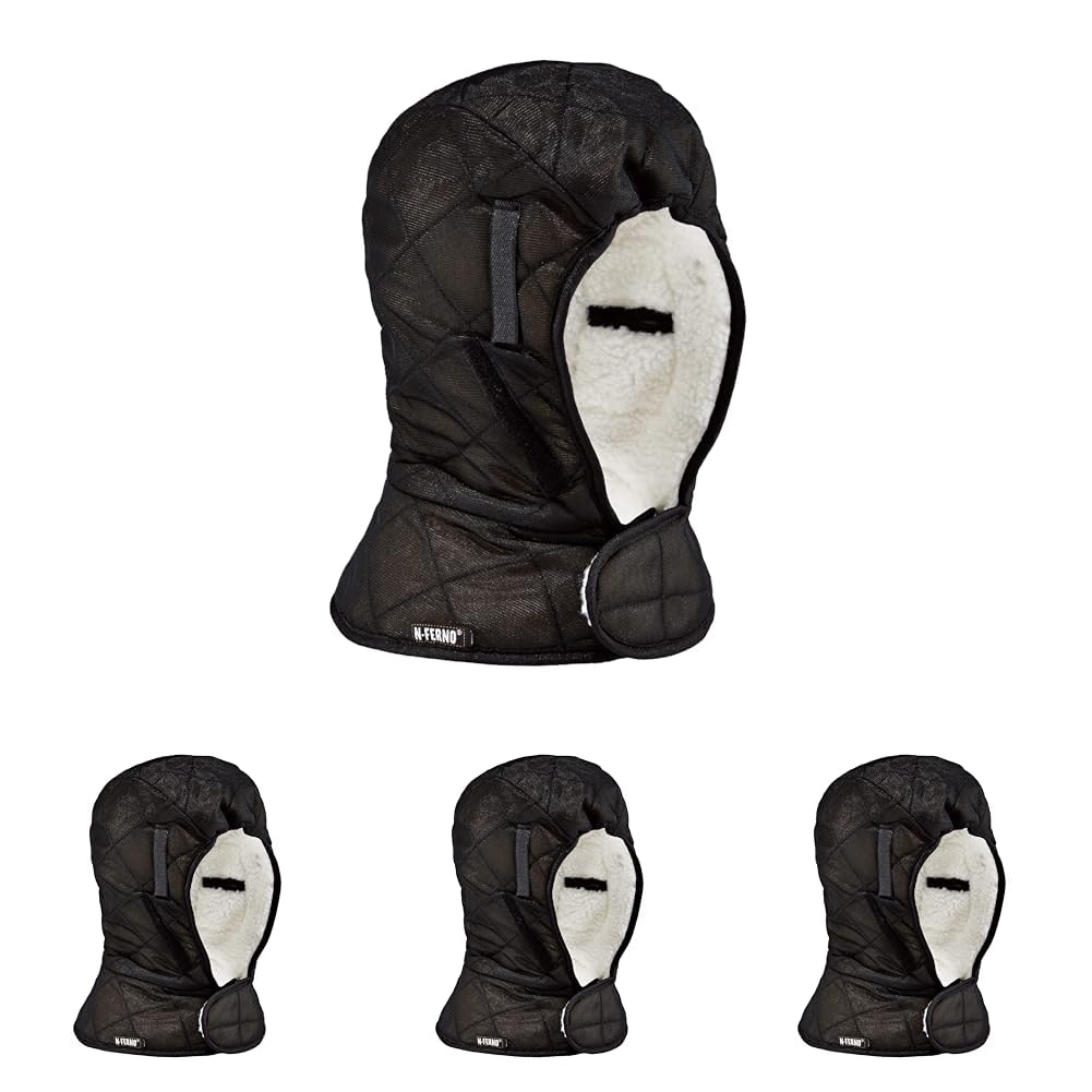 N-Ferno 6952 3-Layer Quilt Shoulder Winter Liner, Foam/Polyester/Sherpa, One Size Fits Most, Black